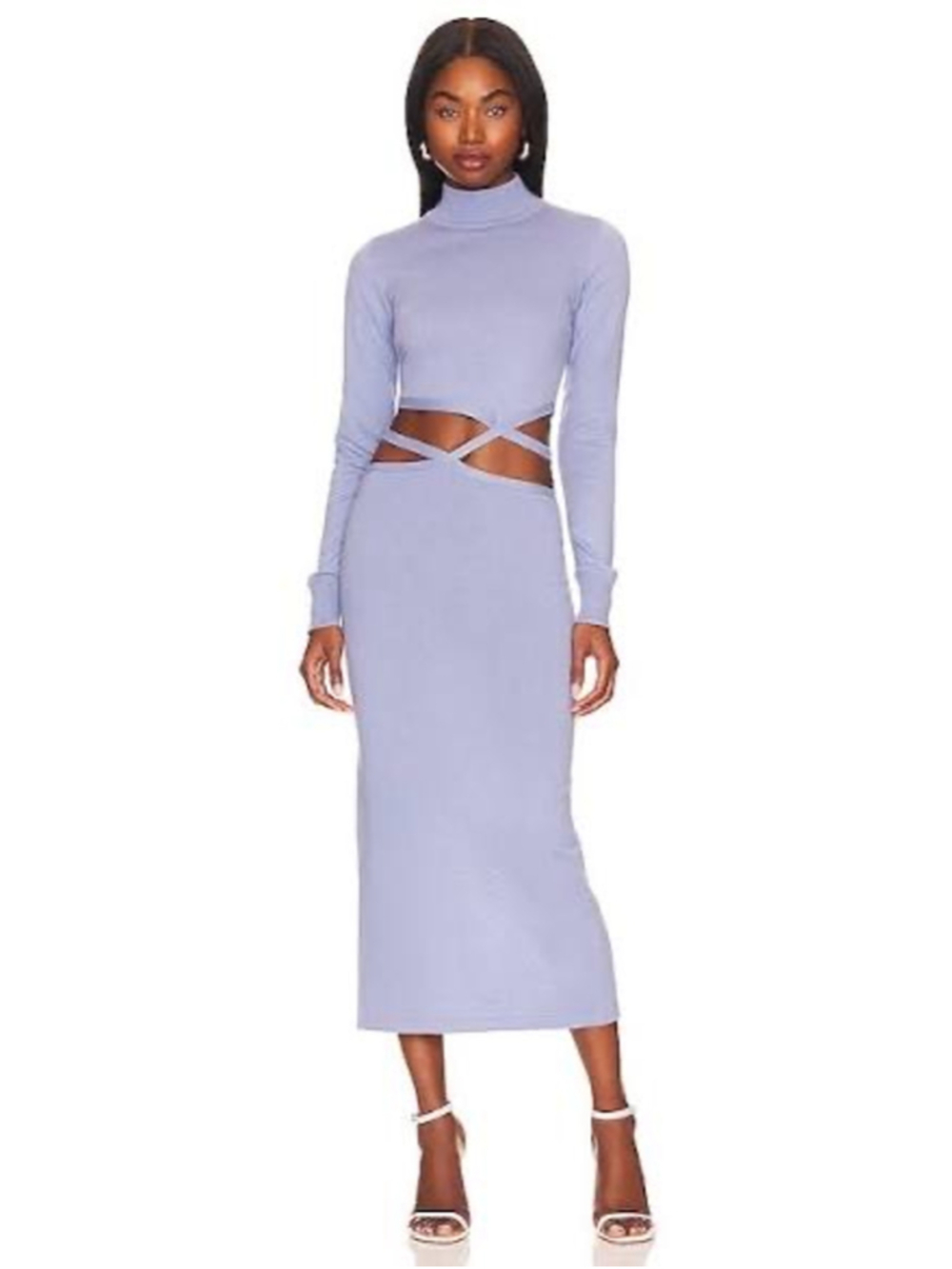 Women's ATOIR Powder Blue Long Sleeve Jed Dress S
